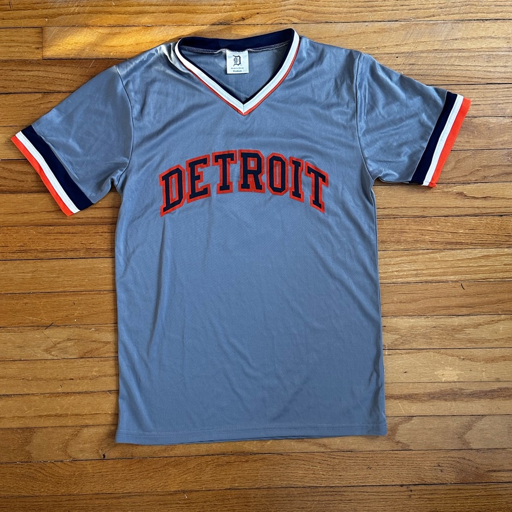 Allen Trammell - Detroit Tigers away Gray V-Neck Men's Jersey